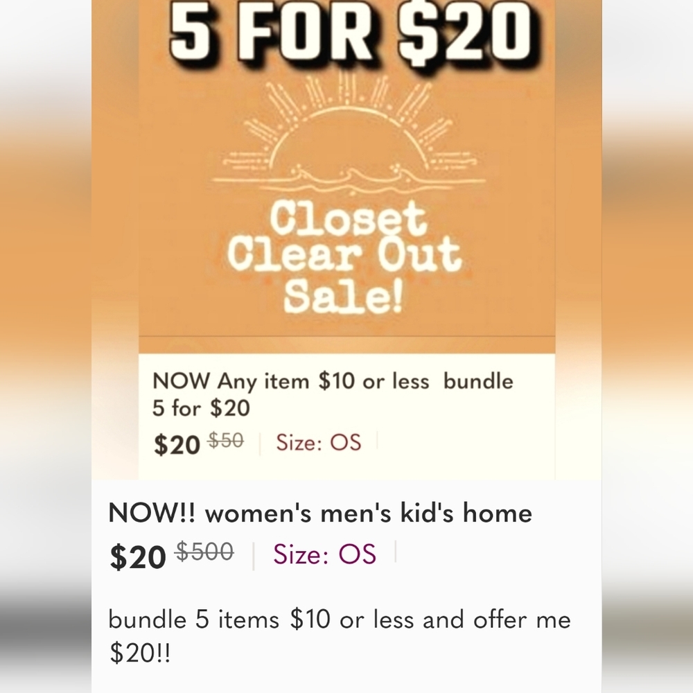 READ! 5 for $20 SALE!!